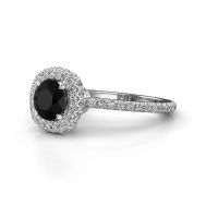 Image of Engagement ring Talitha RND 950 platinum black diamond 1.988 crt