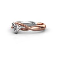 Image of Ring Paulien<br/>585 rose gold<br/>Lab-grown diamond 0.30 crt