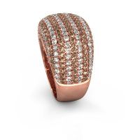Afbeelding van Ring Kira<br/>585 rosé goud<br/>Bruine Diamant 3.86 Crt