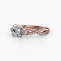 Image of Engagement Ring Marilou Cus<br/>585 rose gold<br/>Lab-grown Diamond 1.060 Crt