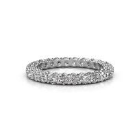 Image of Stackable ring Michelle full 2.4 585 white gold lab grown diamond 1.43 crt