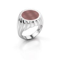 Afbeelding van Zegelring Mano<br/>950 platina<br/>Carneool 13 mm