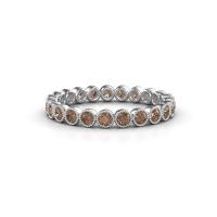 Image of Ring Mariam 0.03 950 platinum brown diamond 0.69 crt