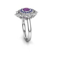 Image of Engagement ring Tianna 585 white gold amethyst 5 mm