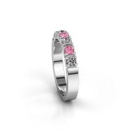 Afbeelding van Ring Dana 7 585 witgoud roze saffier 3 mm