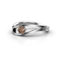 Image of Ring Sigrid 1<br/>950 platinum<br/>Brown diamond 0.25 crt