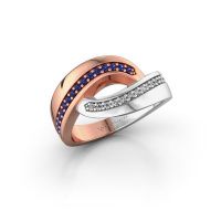 Image de Bague Sharita<br/>585 or rose<br/>Saphir 1.2 mm
