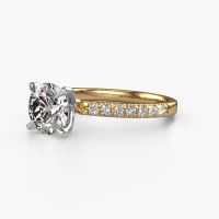 Image of Engagement Ring Crystal Rnd 2<br/>585 gold<br/>Zirconia 7.3 Mm