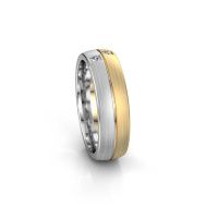 Image of Wedding ring WH0250L26BM<br/>585 gold ±6x2 mm<br/>Lab-grown diamond