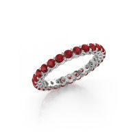 Image of Stackable ring Michelle full 2.4 585 white gold ruby 2.4 mm