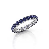 Image of Stackable ring Michelle full 3.0 585 white gold sapphire 3 mm