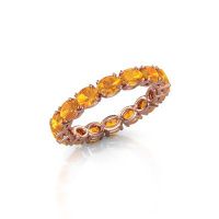 Bild von Ring vivienne ovl 4x3<br/>585 Roségold<br/>citrin 4x3 mm
