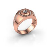 Image of Men's ring sjoerd<br/>585 rose gold<br/>diamond 0.630 crt