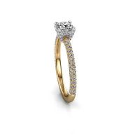 Image of Engagement ring saskia 2 cus<br/>585 gold<br/>Diamond 1.092 crt