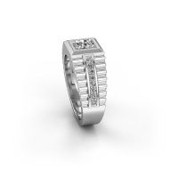 Image of Men's ring maikel<br/>585 white gold<br/>Diamond 0.64 crt