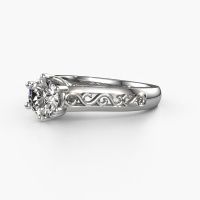 Image of Engagement ring Shan 950 platinum diamond 0.80 crt