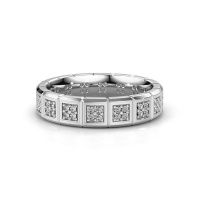 Afbeelding van Trouwring WH2056L15DP 585 witgoud lab-grown diamant ±5x2.4 mm