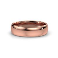 Image of Wedding ring WH0100M36BP<br/>585 rose gold ±6x2 mm