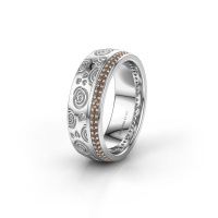 Image of Wedding ring WH2066L27D<br/>585 white gold ±7x2.4 mm<br/>Brown diamond 0.295 crt