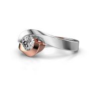 Image of Ring Sheryl<br/>585 rose gold<br/>Diamond 0.50 crt