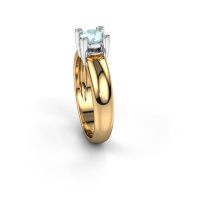 Afbeelding van Ring Fleur<br/>585 goud<br/>Aquamarijn 4.7 mm