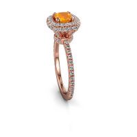 Image of Engagement ring Talitha CUS 585 rose gold citrin 5 mm