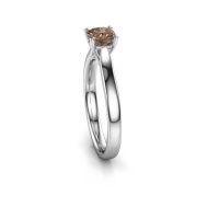 Afbeelding van Verlovingsring Mignon cus 1 950 platina bruine diamant 0.50 crt
