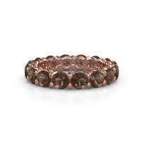 Bild von Vorsteckring heddy rnd 4.0<br/>585 Roségold<br/>Rauchquarz 4 mm