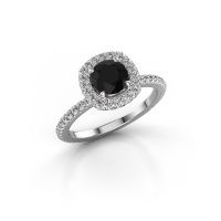 Image of Engagement ring Talitha RND 950 platinum black diamond 1.988 crt