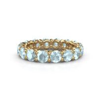 Bild von Vorsteckring heddy rnd 4.0<br/>585 Gold<br/>Aquamarin 4 mm