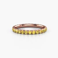 Image of Stackable Ring Jackie 2.0<br/>585 rose gold<br/>Yellow sapphire 2 mm