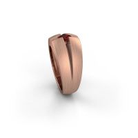 Image of Men's ring rens<br/>585 rose gold<br/>Garnet 3.5 mm