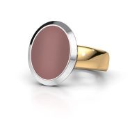 Afbeelding van Zegelring Oscar 4<br/>585 goud<br/>Carneool 15x12 mm