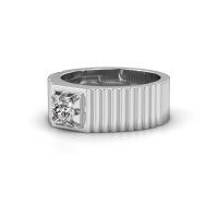 Image of Pinky ring Elias 925 silver lab-grown diamond 0.50 crt