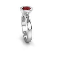 Image of Stacking ring Eloise Round 585 white gold ruby 6 mm