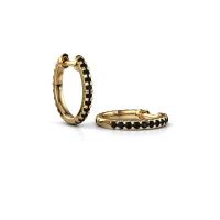 Bild von Creole jackie 12.5 mm a<br/>585 Gold<br/>schwarz diamant 0.756 crt