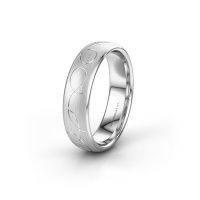 Image of Wedding ring WH2068M36BM<br/>585 white gold ±6x2 mm