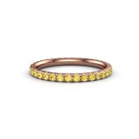 Image of Stackable Ring Jackie 1.7<br/>585 rose gold<br/>Yellow sapphire 1.7 mm