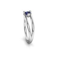 Image of Ring Roosmarijn<br/>585 white gold<br/>Sapphire 3.7 mm