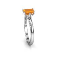 Image of Engagement ring shannon eme<br/>585 white gold<br/>Citrin 7x5 mm