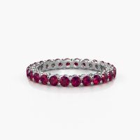 Image of Stackable ring Michelle full 2.4 585 white gold rhodolite 2.4 mm