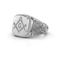 Image of Men's ring johan 2<br/>950 platinum<br/>Zirconia 1.2 mm