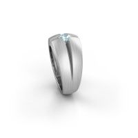 Image of Men's ring rens<br/>950 platinum<br/>Aquamarine 3.5 mm