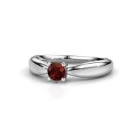 Image de Bague de fiançailles Nichole<br/>950 platine<br/>Grenat 4.2 mm