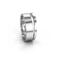 Afbeelding van Ring angie<br/>585 witgoud<br/>Diamant 0.03 crt