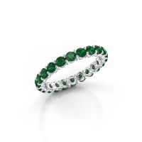 Bild von Vorsteckring heddy rnd 2.7<br/>585 Weißgold<br/>Smaragd 2.7 mm
