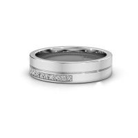Image of Wedding ring WH0213L15AP<br/>950 platinum ±5x1.7 mm<br/>Diamond