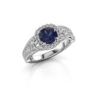 Image of Engagement ring Darla 950 platinum sapphire 6.5 mm