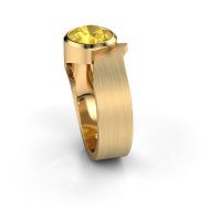 Afbeelding van Ring Nakia 585 goud gele saffier 8 mm