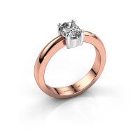 Image de Bague de fiançailles Florentina Oval 585 or rose diamant 0.50 crt